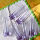6 Verres tubes violets