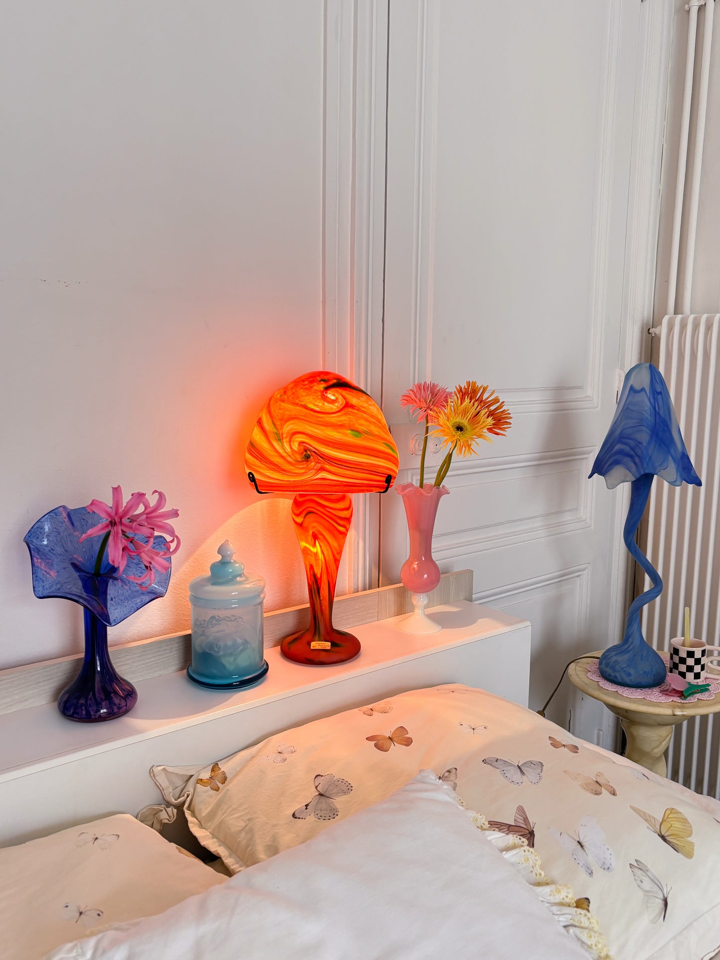 La Rochère pastel mushroom lamp