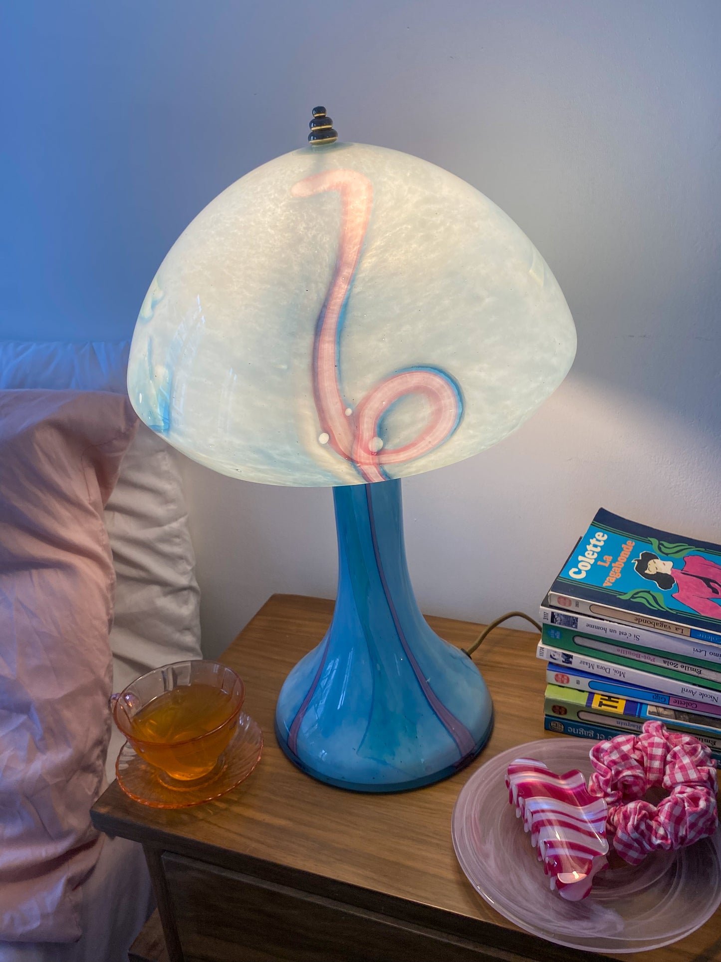 Lampe champignon La Rochère pastel