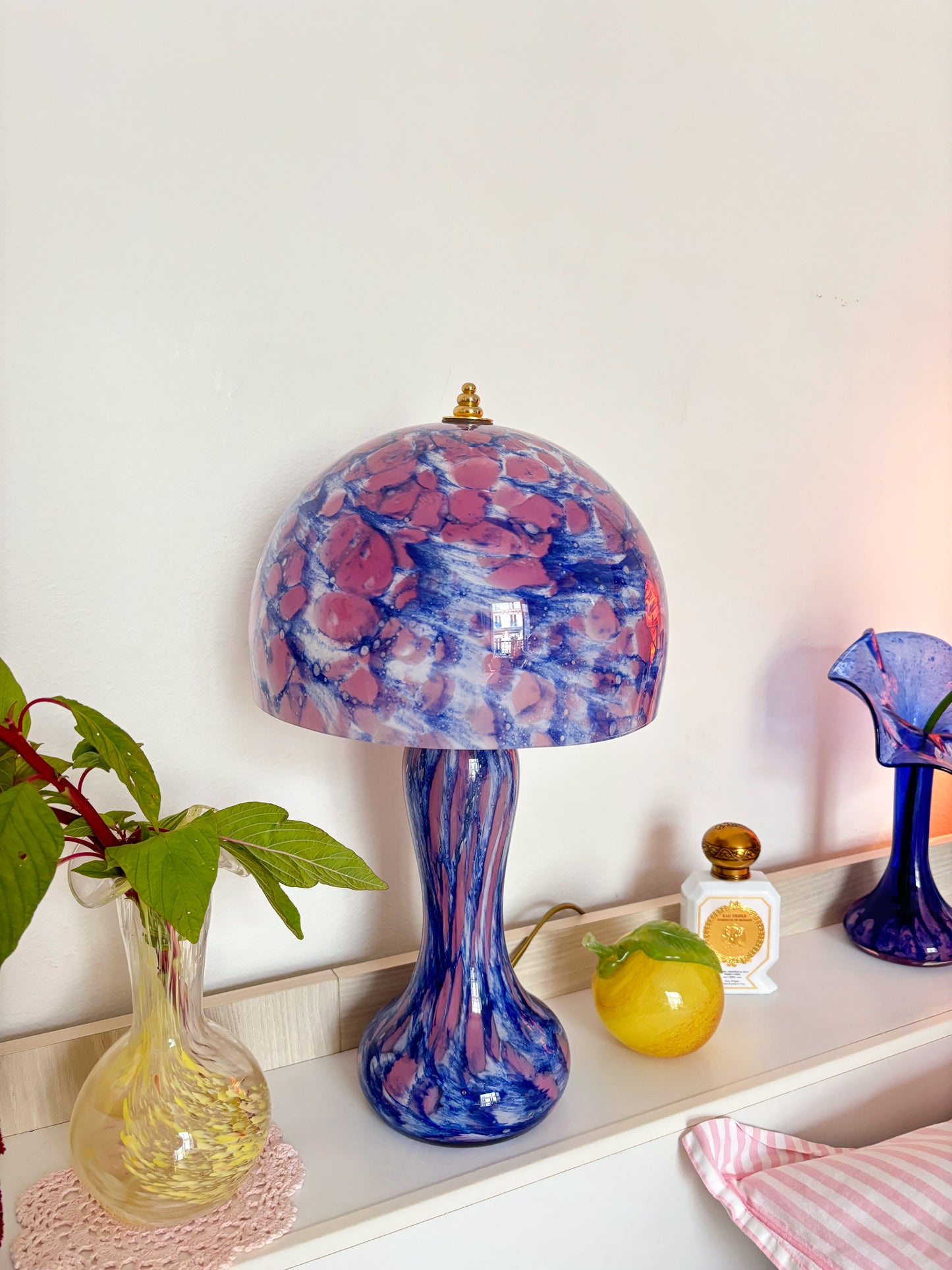 La Rochère pastel mushroom lamp