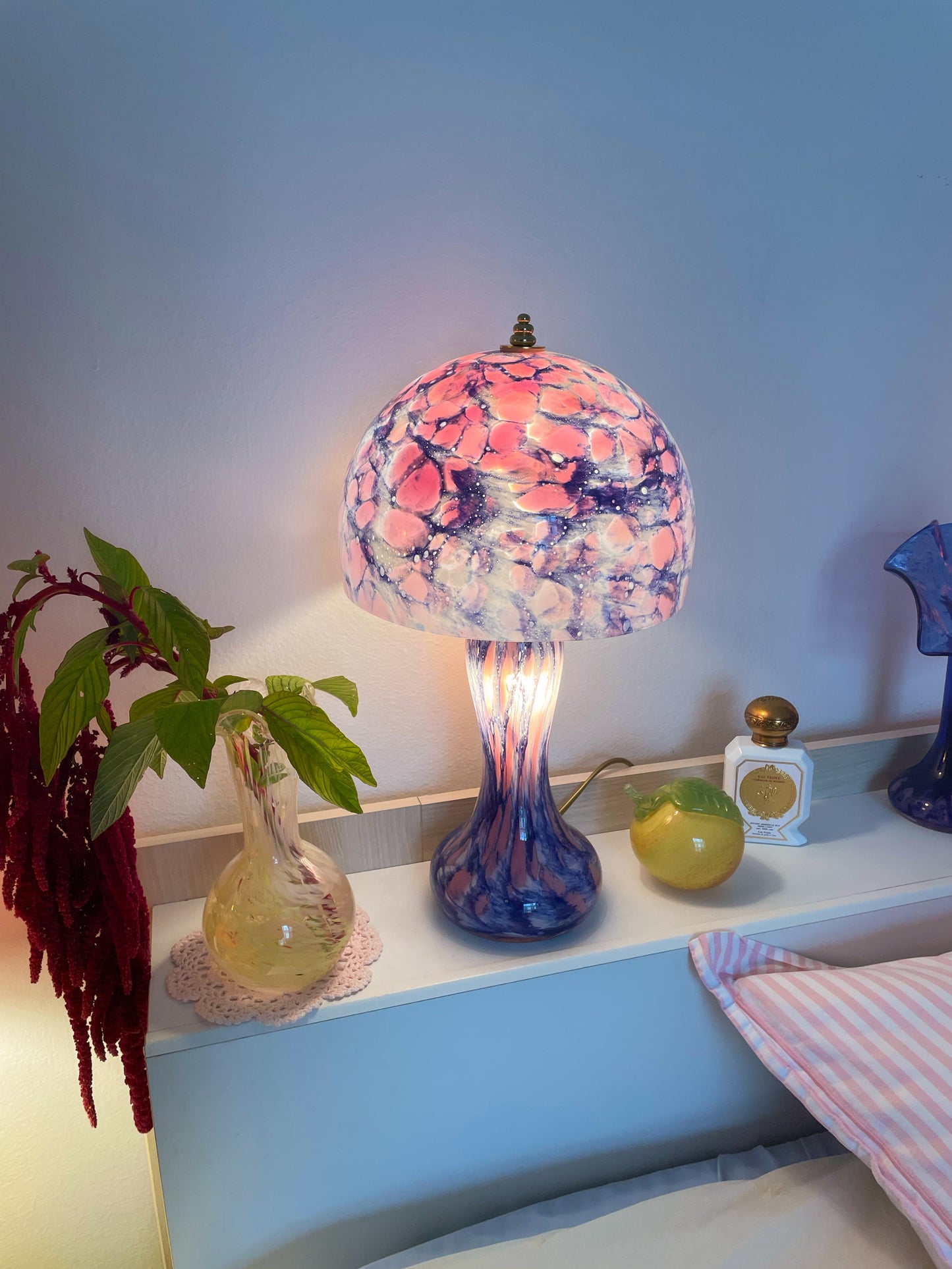 La Rochère pastel mushroom lamp