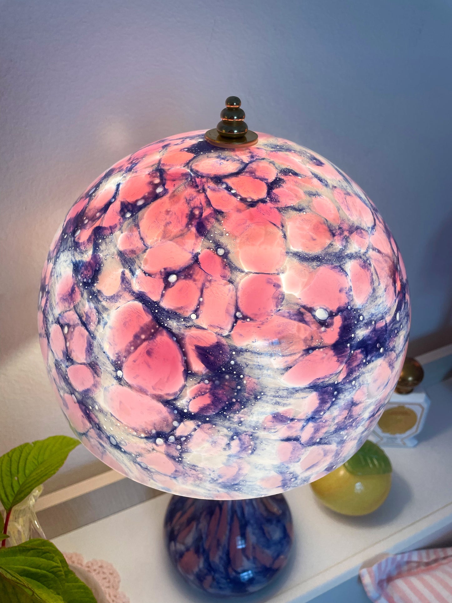 La Rochère pastel mushroom lamp