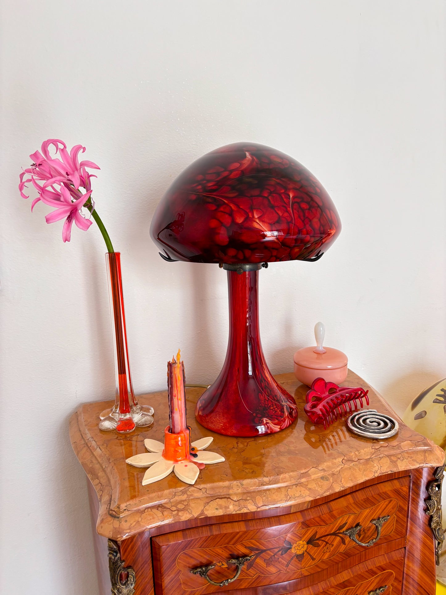 La Rochère pastel mushroom lamp