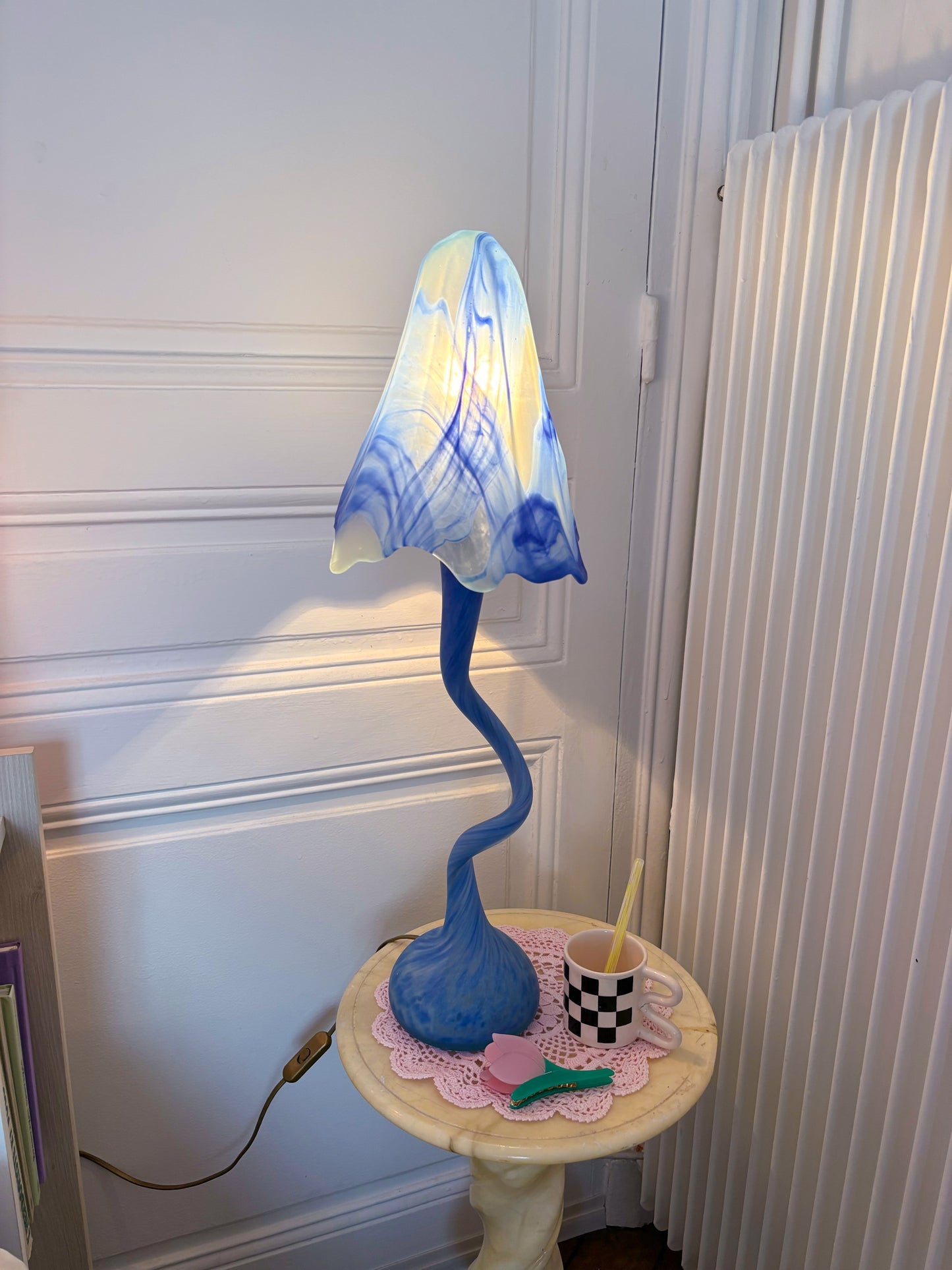 La Rochère pastel mushroom lamp