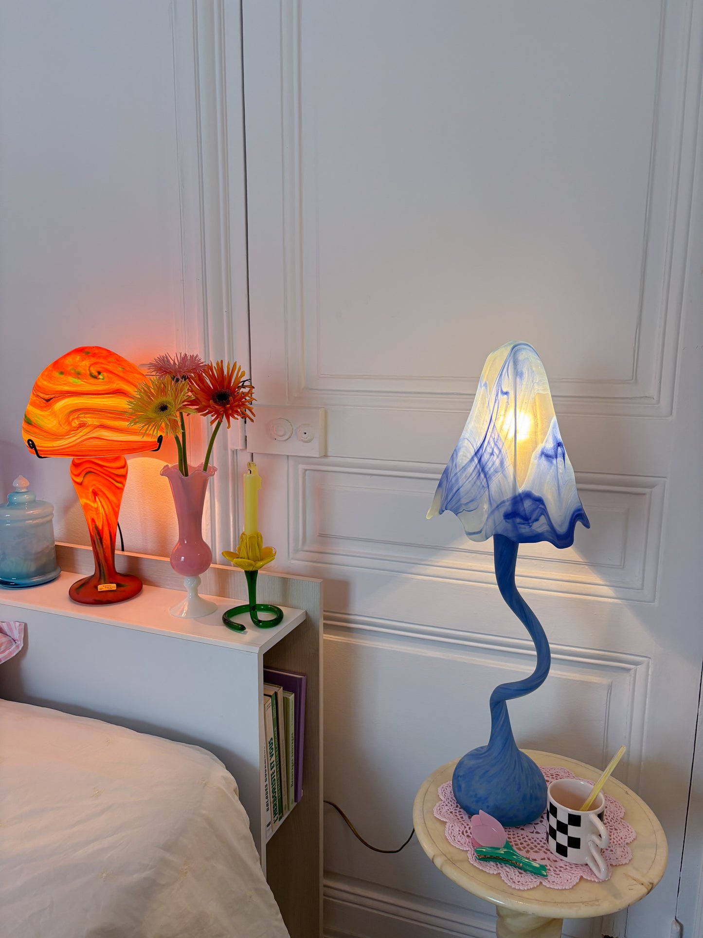 La Rochère pastel mushroom lamp