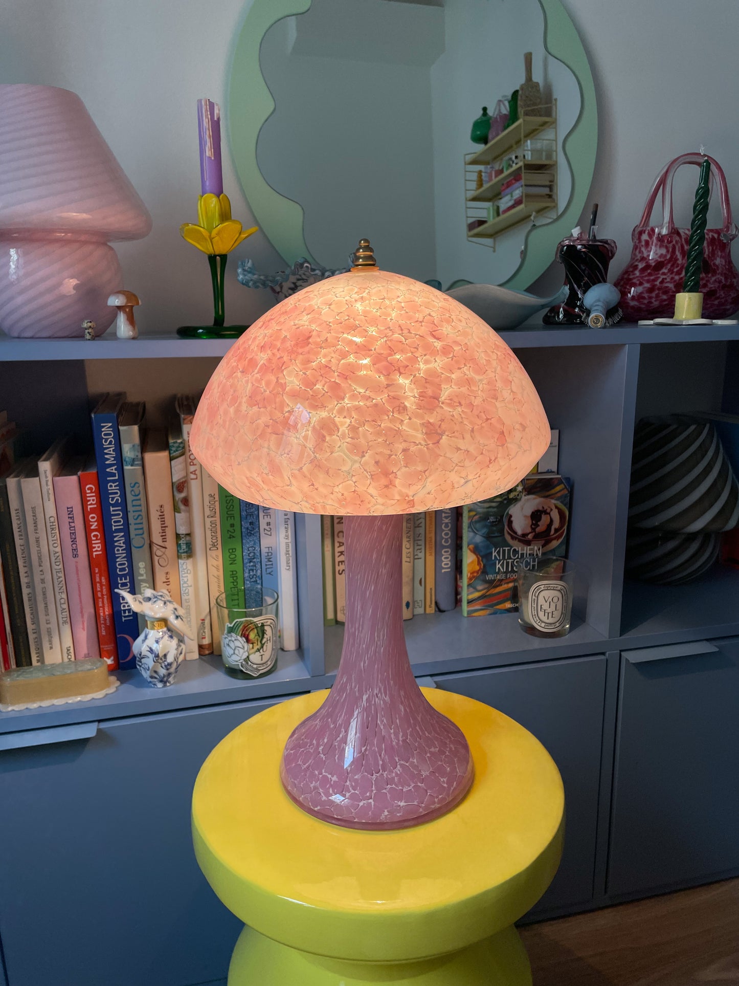 Lampe La Rochère rose pastel