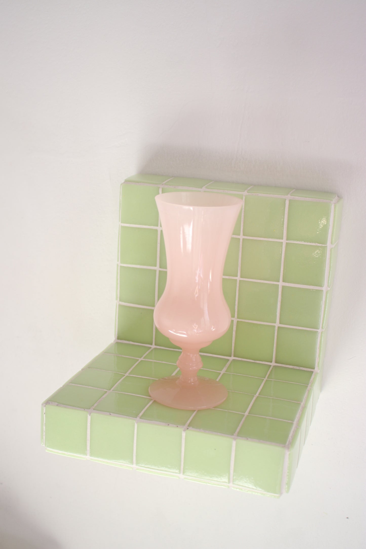 Mini pink opaline vase