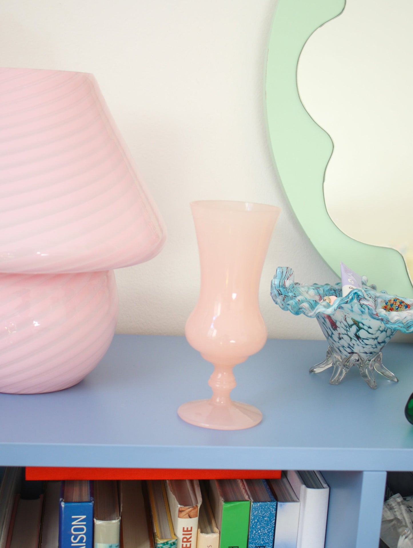 Mini pink opaline vase